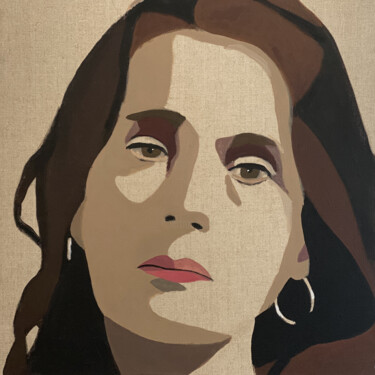 Картина под названием "Portrait de Marie C…" - Clara Ramirez Katz, Подлинное произведение искусства, Масло Установлен на Дер…