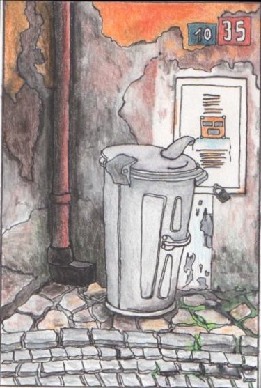 Disegno intitolato "odpadky" da Peposlady, Opera d'arte originale