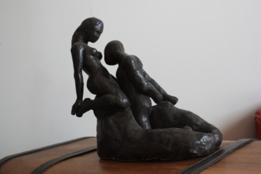 Sculpture intitulée "Le couple d'après R…" par Claralema, Œuvre d'art originale