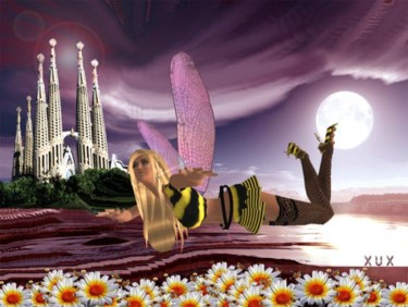Pintura titulada "Queen Missy Bee Fam…" por Xux, Obra de arte original