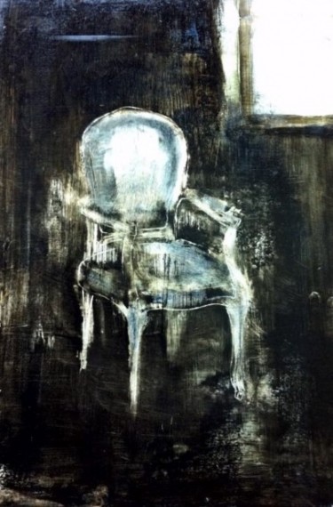 Pintura titulada "Cadira Vintage negr…" por Clara Vidal, Obra de arte original, Otro