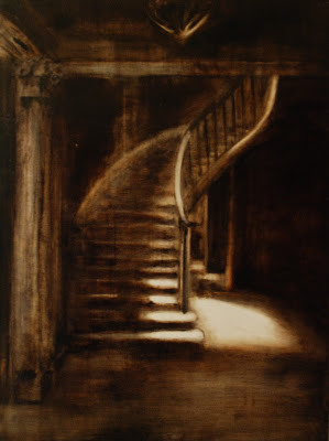 Pintura titulada "Escala interior  73…" por Clara Vidal, Obra de arte original, Otro
