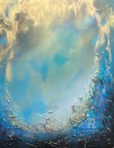 Painting titled "Ethereal 7" by Clare Schouten, Original Artwork, Oil
