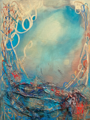 Картина под названием "Symphony 2" - Clare Schouten, Подлинное произведение искусства, Масло