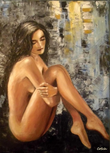 Painting titled "Feminity" by Corina Schröder, Original Artwork, Oil