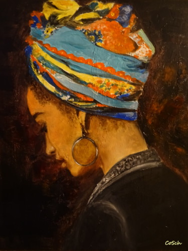 Malerei mit dem Titel "Creole" von Corina Schröder, Original-Kunstwerk, Öl