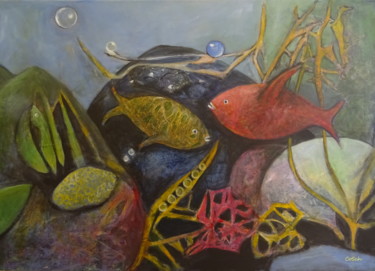 Malerei mit dem Titel "Underwater" von Corina Schröder, Original-Kunstwerk, Acryl