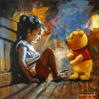 Картина под названием "Let me be your Tedd…" - Corina Schröder, Подлинное произведение искусства, Акрил