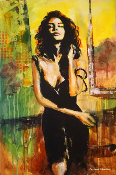 Malerei mit dem Titel "Desire" von Corina Schröder, Original-Kunstwerk, Acryl
