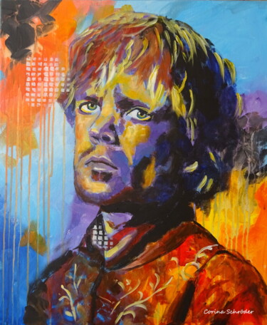 Malerei mit dem Titel "Tyrion Lannister -…" von Corina Schröder, Original-Kunstwerk, Acryl