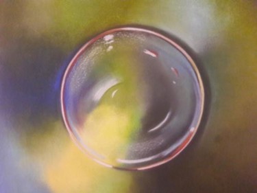 Pintura intitulada "bulle-au-pastel." por Clara Truffaut, Obras de arte originais, Pastel