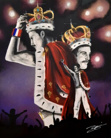 Painting titled "Freddie" by Kevin Bardin, Original Artwork, Acrylic
