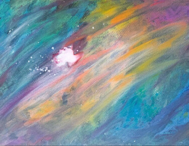 Malerei mit dem Titel "Wandering Soul" von Clarisse Lobo, Original-Kunstwerk, Aquarell