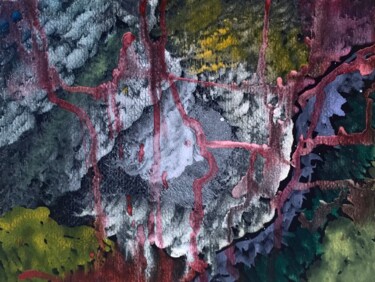 Картина под названием "God’s pouring" - Clarisse Lobo, Подлинное произведение искусства, Акварель