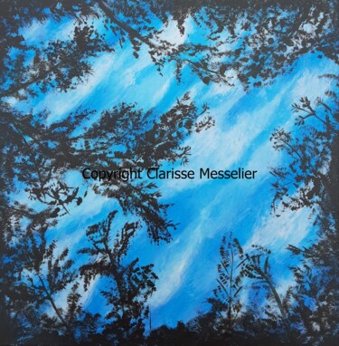 Картина под названием "Cimes" - Clarisse Messelier, Подлинное произведение искусства, Акрил