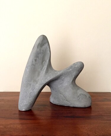 Sculpture titled "Winged Creature" by Clark Camilleri, Original Artwork, Concrete