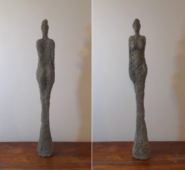 Скульптура под названием "Standing Figure" - Clark Camilleri, Подлинное произведение искусства, цемент