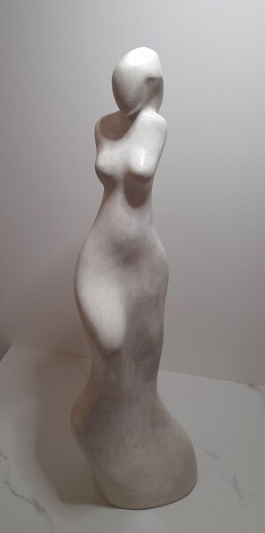 Escultura titulada "Donna Bianca" por Clark Camilleri, Obra de arte original, Hormigón