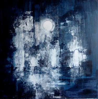 Pittura intitolato "Spectre hivernal -…" da Clau Redier-Clément, Opera d'arte originale, Acrilico