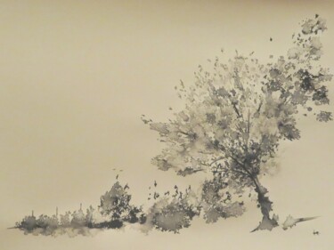 Painting titled "Nature simple - enc…" by Clau Redier-Clément, Original Artwork, Ink
