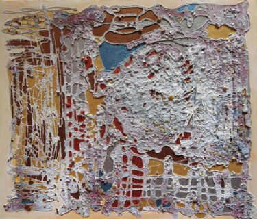 Painting titled "Mars ou Vénus _ pay…" by Clau Redier-Clément, Original Artwork, Ink Mounted on Wood Stretcher frame