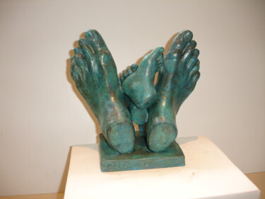 Sculptuur getiteld "Sculpture en argile…" door Claude Adda, Origineel Kunstwerk, Klei