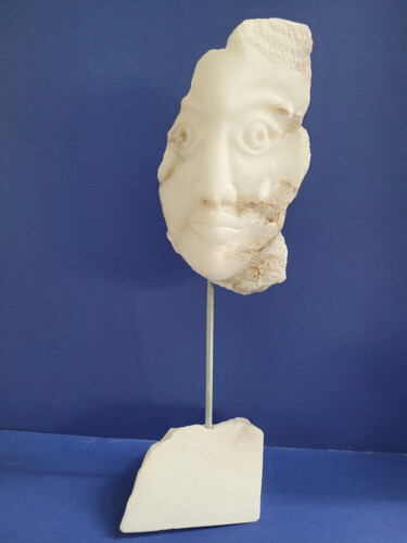 Scultura intitolato "Sculpture en albâtr…" da Claude Adda, Opera d'arte originale, Pietra