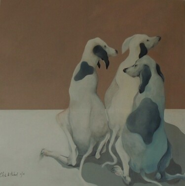 Painting titled "LES COMPèRES" by Claude André Thibaud, Original Artwork