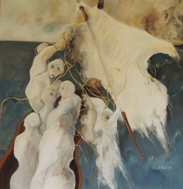 Pittura intitolato "NAUFRAGE / SHIPWRECK" da Claude André Thibaud, Opera d'arte originale, Acrilico