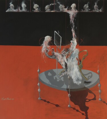 Pittura intitolato "LE PASSEUR D'AMES" da Claude André Thibaud, Opera d'arte originale, Acrilico