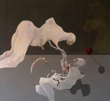 Pittura intitolato "ENIGME/ ENIGMA" da Claude André Thibaud, Opera d'arte originale