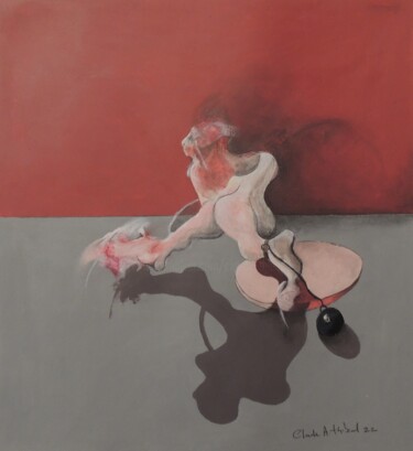 Peinture intitulée "LE BOULET / BALL ON…" par Claude André Thibaud, Œuvre d'art originale, Acrylique