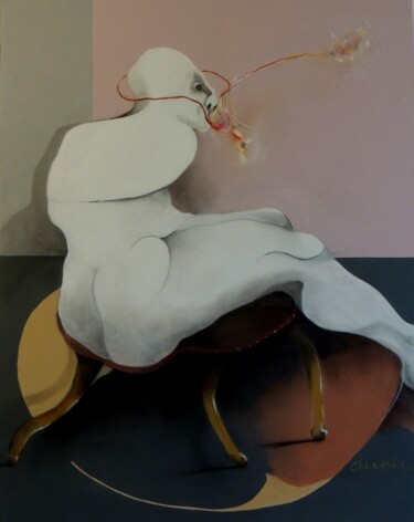 Картина под названием "SENTEURS PRINTANIÈR…" - Claude André Thibaud, Подлинное произведение искусства, Акрил