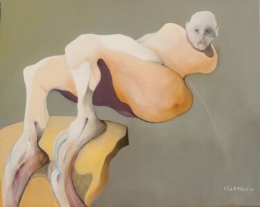 Malerei mit dem Titel "CROC-EN-JAMBES / ST…" von Claude André Thibaud, Original-Kunstwerk, Acryl