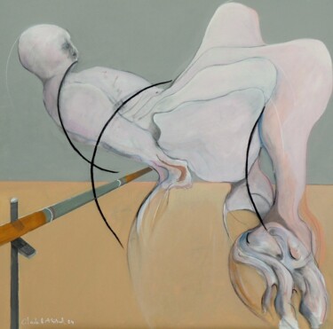 Malarstwo zatytułowany „SAUT EN HAUTEUR/ HI…” autorstwa Claude André Thibaud, Oryginalna praca, Akryl
