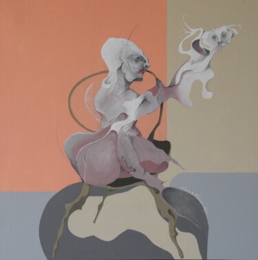 Peinture intitulée "ATTRAPE-SONGE" par Claude André Thibaud, Œuvre d'art originale, Acrylique