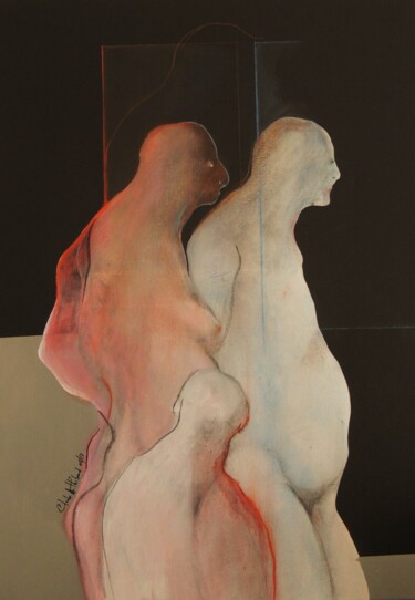 Peinture intitulée "OBSERVATION" par Claude André Thibaud, Œuvre d'art originale, Acrylique