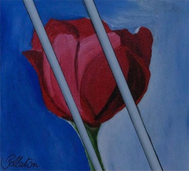 Dessin intitulée "floral 12" par Claude Bellaton, Œuvre d'art originale