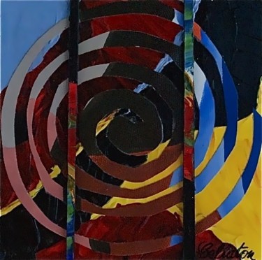 Peinture intitulée "couleurs abstraites…" par Claude Bellaton, Œuvre d'art originale