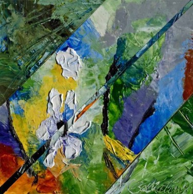 Peinture intitulée "Florale5" par Claude Bellaton, Œuvre d'art originale