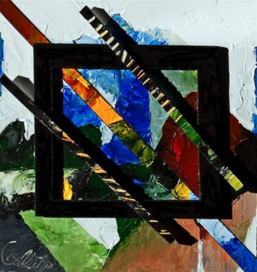 Peinture intitulée "Abstrait 4" par Claude Bellaton, Œuvre d'art originale