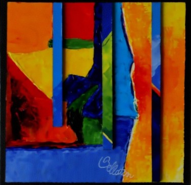 Peinture intitulée "oeuvre 7" par Claude Bellaton, Œuvre d'art originale, Huile