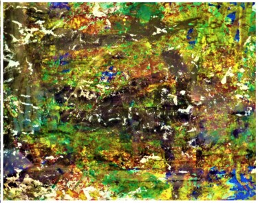 Peinture intitulée "Canopée 04" par Claude Berthel, Œuvre d'art originale, Acrylique Monté sur Panneau de bois