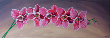 Malerei mit dem Titel "fleurs." von Claude Blaesius, Original-Kunstwerk, Acryl