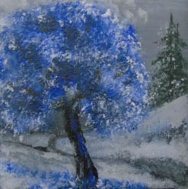 Painting titled "arbre 1" by Claude Blaesius, Original Artwork, Acrylic