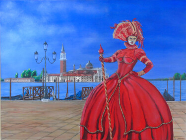 Painting titled "Carnaval de Venise" by Claude Blaesius, Original Artwork, Acrylic