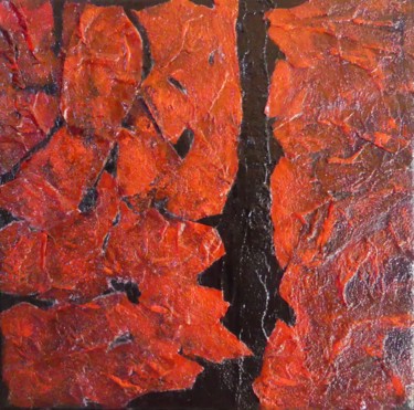 Pintura intitulada "brûlures" por Claude Bonnin, Obras de arte originais, Acrílico