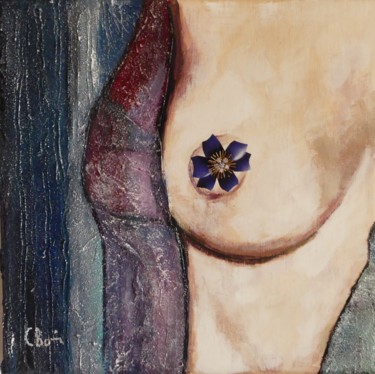 Painting titled "Le Bijou" by Claude Bonnin, Original Artwork, Acrylic