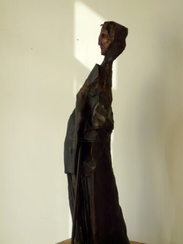 Sculpture intitulée "Nonna" par Claude Brugeilles, Œuvre d'art originale, Bois
