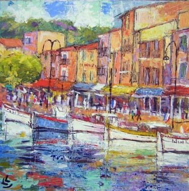 Painting titled "CASSIS" by Claude Carvin, Original Artwork